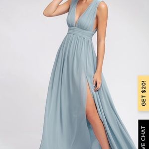 LIGHT BLUE MAXI DRESS